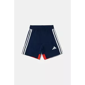 adidas Performance pantaloni scurți copii culoarea bleumarin, cu imprimeu, talie reglabila, JD0642 imagine