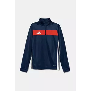adidas Performance bluză copii culoarea bleumarin, cu glugă, cu imprimeu, JD0566 imagine