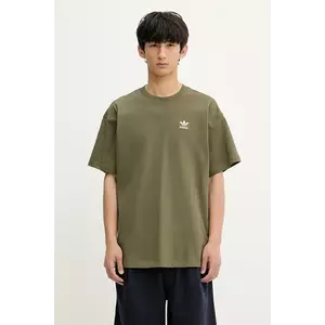 adidas Originals tricou din bumbac Ess Nc Oc Tee culoarea verde, cu imprimeu, KE6582 imagine