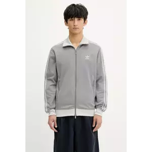 adidas Originals bluză Classic Track Top culoarea gri, cu imprimeu, JP1226 imagine