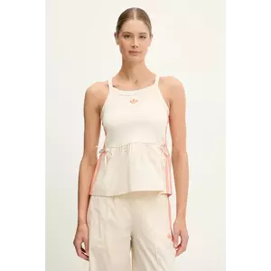 adidas Originals top Top culoarea bej, KC0765 imagine