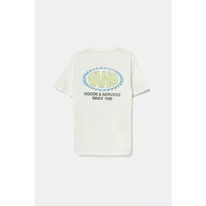 Vans tricou de bumbac pentru copii Shreddler culoarea alb, cu imprimeu, VN000MKQFS81 imagine