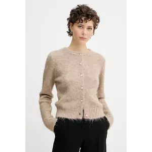 MUNTHE cardigan din lână POVILLA culoarea bej, 252160025272 imagine