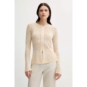Sisley cardigan culoarea bej, light, 1084M500P imagine