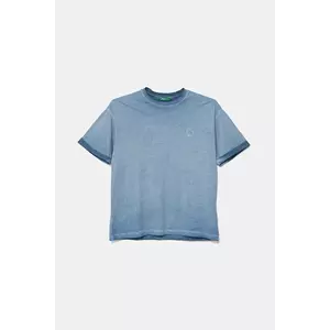 United Colors of Benetton tricou de bumbac pentru copii melanj, 3085C10P9 imagine