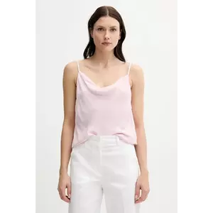 Sisley top culoarea roz, uni, 52BZLH01N imagine