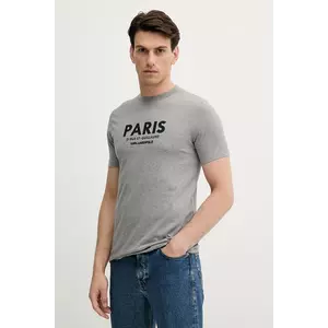 Karl Lagerfeld tricou din bumbac culoarea gri, cu imprimeu, 553225.755033 imagine