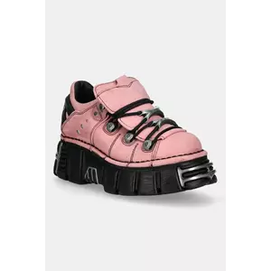 New Rock adidași din nubuc culoarea roz, M-120N-C78 imagine