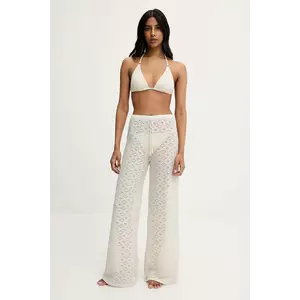 Answear Lab costum de baie din două piese și pantaloni de plajă culoarea bej, cupa moale imagine