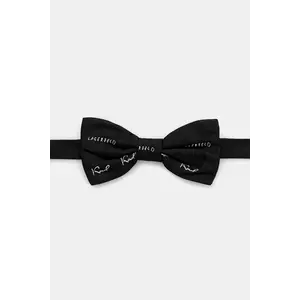 Karl Lagerfeld papion de mătase culoarea negru, 553151.805200 imagine