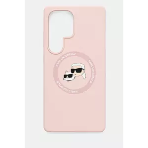 Karl Lagerfeld carcasă de telefon Samsung Galaxy S25 Ultra culoarea roz, KLHMS25LSKCHTCP imagine