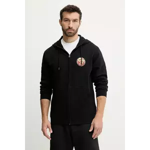 Rip Curl bluză culoarea negru, cu glugă, cu imprimeu, 07EMFL imagine