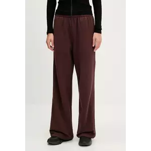 P.E Nation pantaloni de trening din bumbac Adventure culoarea maro, uni, 243P408 imagine