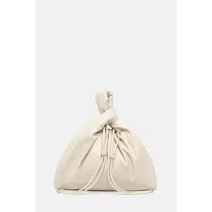 Nanushka geantă de piele JEN DRAWSTRING LARGE culoarea bej, NW25SSBG03893 imagine