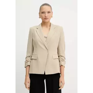 BOSS sacou culoarea bej, cu doua randuri de nasturi, uni, 50542005 imagine