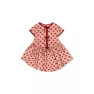 Konges Sløjd rochie DELPHINE DRESS culoarea portocaliu, mini, evazati, KS103300 imagine