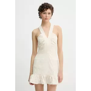 IRO rochie culoarea bej, mini, evazati, WM33HORIA imagine