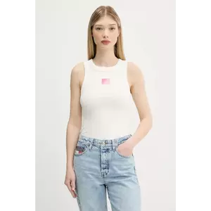 Tommy Jeans top culoarea alb, DW0DW20920 imagine
