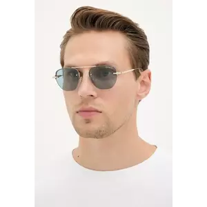 Montblanc ochelari de soare culoarea auriu, MB0404S imagine