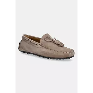 Hackett London mocasini din piele întoarsă DRIVER TASSEL culoarea maro, HMS21486 imagine
