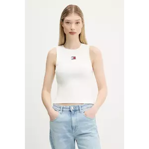 Tommy Jeans top culoarea alb, DW0DW20896 imagine