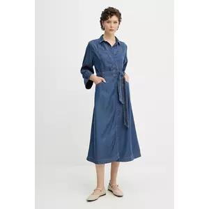 MUNTHE rochie din denim PRESCOTT midi, evazati, 252134025207 imagine