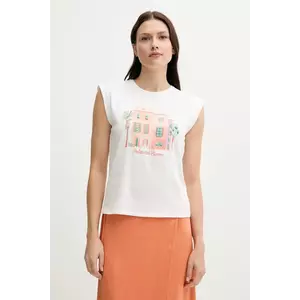 Pedro del Hierro tricou din bumbac culoarea alb, 4539636 imagine