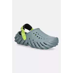 Crocs papuci X - (Echo) Clog culoarea verde, 207937 imagine