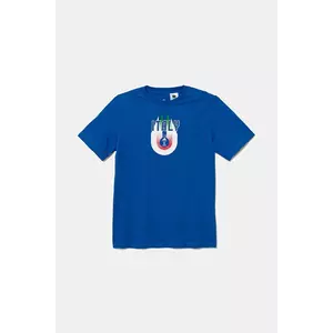 adidas Performance tricou de bumbac pentru copii ITALY cu imprimeu, JZ9004 imagine