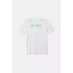 adidas Performance tricou de bumbac pentru copii MERCEDES culoarea alb, cu imprimeu, JZ0900 imagine
