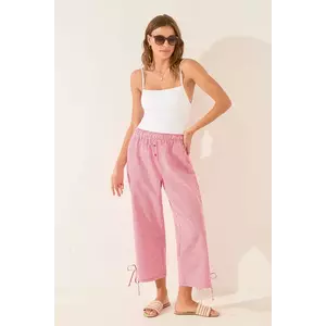 women'secret pantaloni pijama bumbac culoarea bordo, bumbac, 3709664 imagine