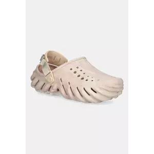 Crocs papuci Echo Marbled Clog culoarea roz, 208454 imagine