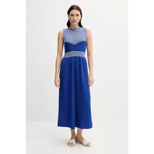 United Colors of Benetton rochie culoarea violet, maxi, evazati, 1194EV02A imagine