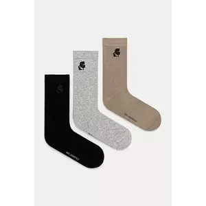 Karl Lagerfeld șosete 3-pack culoarea negru, A3M47038 imagine