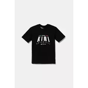 adidas Performance tricou de bumbac pentru copii MERCEDES culoarea negru, cu imprimeu, JZ8912 imagine
