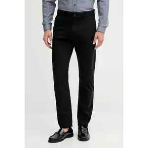 BOSS Orange pantaloni culoarea negru, cu fason chinos, 50542975 imagine