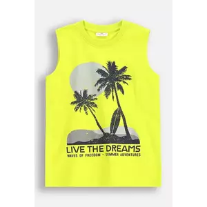 Coccodrillo tricou de bumbac pentru copii culoarea verde, cu imprimeu, EVERYDAY BOY imagine