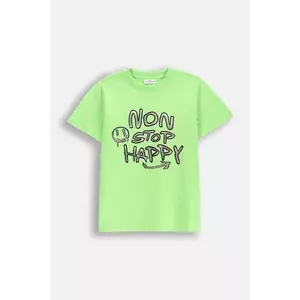 Coccodrillo tricou de bumbac pentru copii culoarea verde, cu imprimeu, EVERYDAY BOY imagine