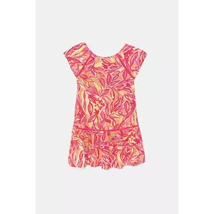 United Colors of Benetton rochie fete culoarea roz, mini, evazați, 4UIACV03G imagine