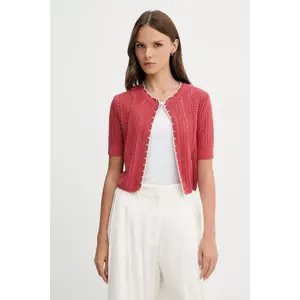 United Colors of Benetton cardigan din bumbac culoarea roz, 1594E501Z imagine