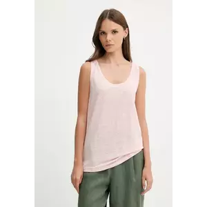 United Colors of Benetton top de in culoarea roz, 37UJE8398 imagine