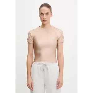 adidas Originals tricou 3-Stripe Spandex culoarea portocaliu, JJ0909 imagine