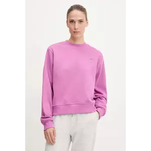 adidas by Stella McCartney hanorac de bumbac culoarea roz, cu imprimeu, JJ0151 imagine