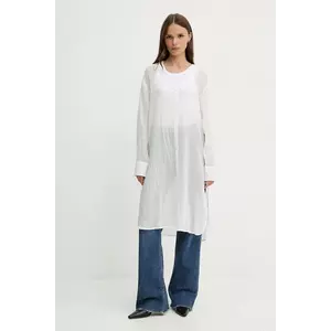 Sisley rochie culoarea alb, mini, oversize, 5XJZLQ096 imagine