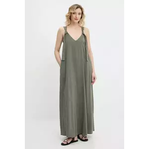 Answear Lab rochie culoarea bej, maxi, evazată imagine