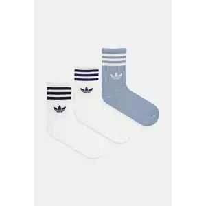 adidas Originals șosete 3-Stripes 3-pack culoarea alb, JV7406 imagine