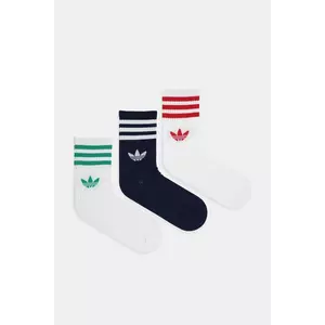 adidas Originals șosete 3-Stripes 3-pack culoarea alb, JV7408 imagine