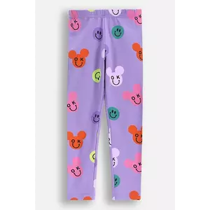 Coccodrillo leggins copii culoarea violet, cu imprimeu, EVERYDAY GIRL imagine
