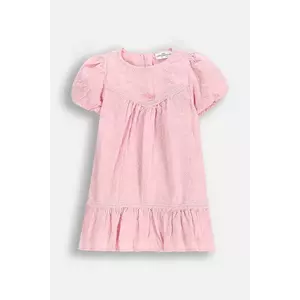 Coccodrillo rochie din bumbac pentru bebeluși culoarea roz, mini, evazați, HOLIDAY SPLASH GIRL NEWBORN imagine