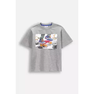 Coccodrillo tricou culoarea gri, cu imprimeu, IN THE SUN BOY JUNIOR imagine